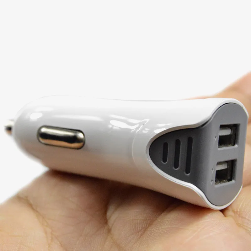 Micro USB phoneCar зарядное устройство 2.1A 2 порта двойной Переходник для зарядки в машине