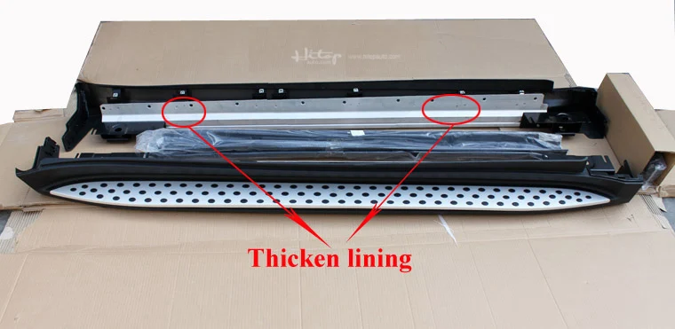 OE model side step bar running board for ML ML350 ML450 W164 2006-2011 year only thicken linning free shipping to Asia | Автомобили и