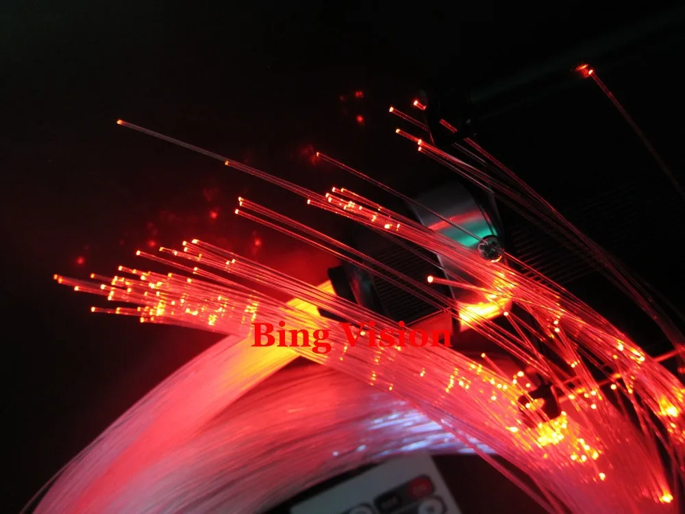 2 м 200 шт. 1.0 мм ПММА оптоволоконный звезда потолок комплект освещения, LED RGB источник света