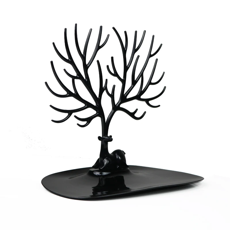 Deer Earrings Necklace Ring Pendant Bracelet Jewelry Display Stand Tray Tree Storage Racks Organizer Jewelry Shelf Holder