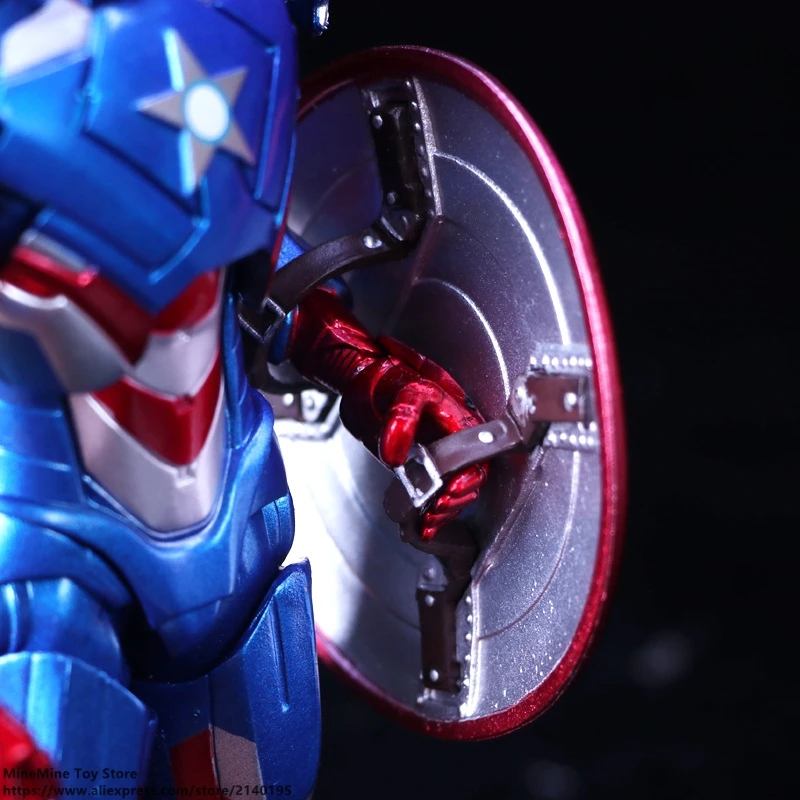 DISNEY Marvel Мстители Железный человек 3 военная машина 18 см фигурка аниме мини