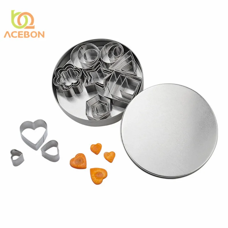 ACEBON 24 шт набор из нержавеющей стали Форма для резки торта печенья DIY печь выпечки