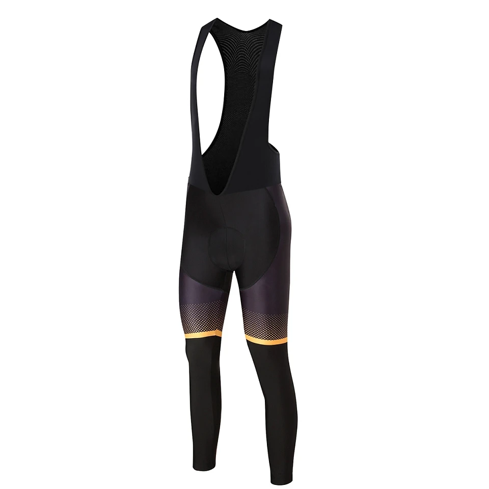 bib pants CYCEARTH с подкладкой из ткани coolmax гель зимние термальные длинные велосипедные комбинезоны флисовые MTB велосипедные гонки нагрудник шорты - Цвет: bib pants