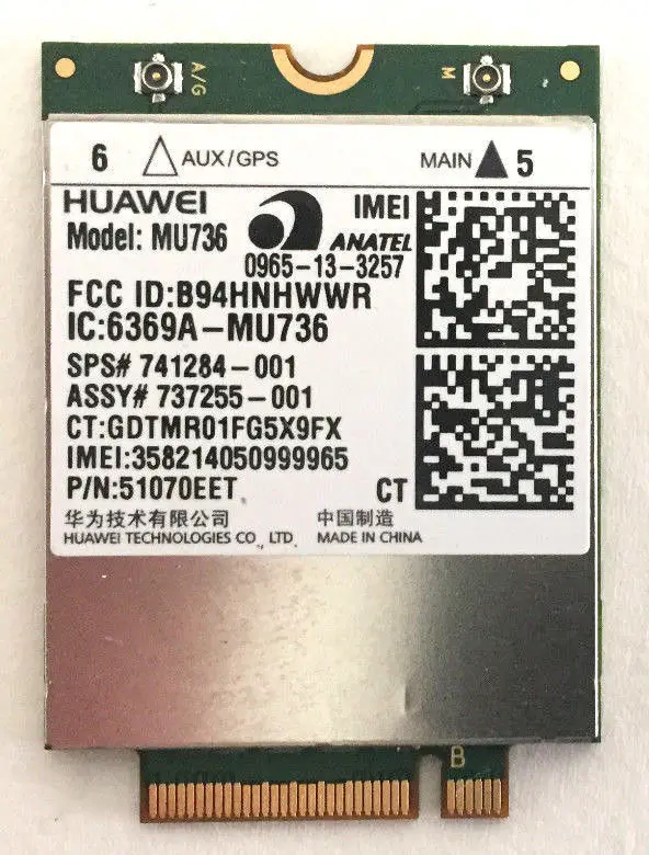 Беспроводная Адаптерная карта для MU736 HSPA + NGFF беспроводная 3G WWAN GSM GPRS EDGE модуль HP 430