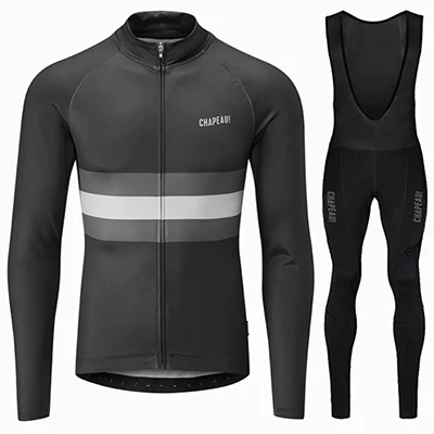 SET 03 Go pro ropa ciclismo зимний теплый флисовый комплект с длинными рукавами abbigliamento ciclismo invernale mallot ciclismo hombre invierno - Цвет: SET 03