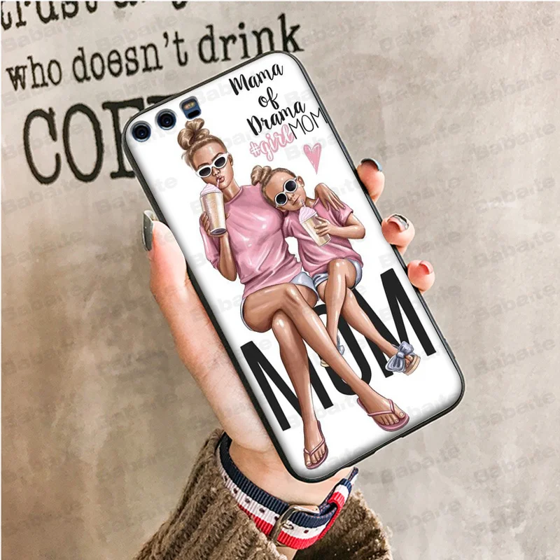 Чехол для телефона Babaite Baby and Mom Girl Queen DIY чехол Huawei Mate10 Lite P20 Pro P10 Plus Honor 9 10 мобильного