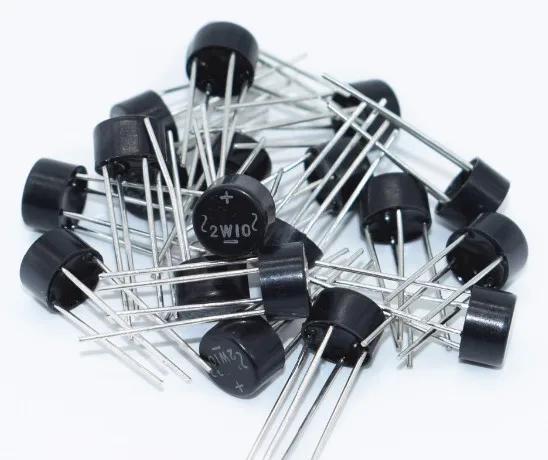 10 шт./лот Новый выпрямитель диодного моста 2W10 2A 1000 В замена 2W06 2W08|rectifier bridge|rectifier diode