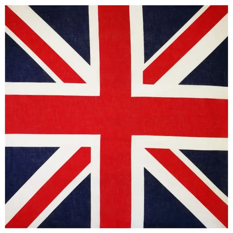 Бандана квадратная унисекс 56x56 см с национальным флагом хлопковая головная