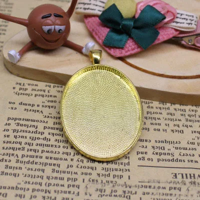 10 шт./лот Подвеска из металлического сплава 30x40 мм Пустые оправы для кабошона