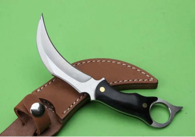 Toplu Cs go karambit Camping Survival Neck Knife 5Cr13 Blade Micarta Handle Outdoor Multi Knives Tacticla Fixed EDC Tools | Инструменты