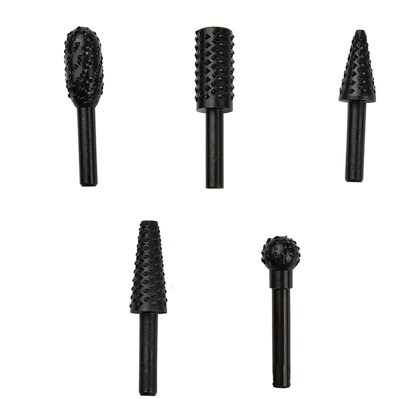 5 шт./компл. HSS вращающийся заусенец резьба по дереву файл бит 1/4 &quotхвостовик