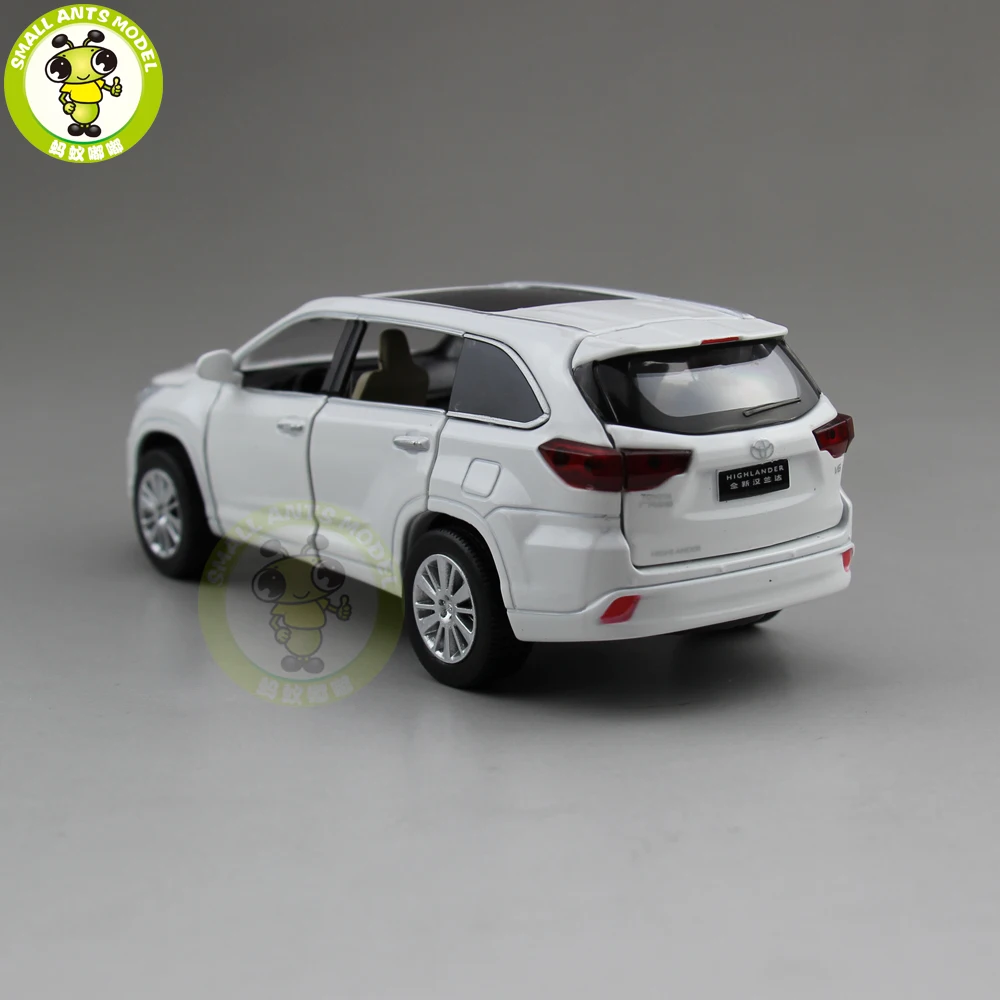 1/32 JACKIEKIM Highlander литая под давлением Металлическая Модель автомобиля игрушки для детей Детское звуковое освещение Вытяните назад Подарки