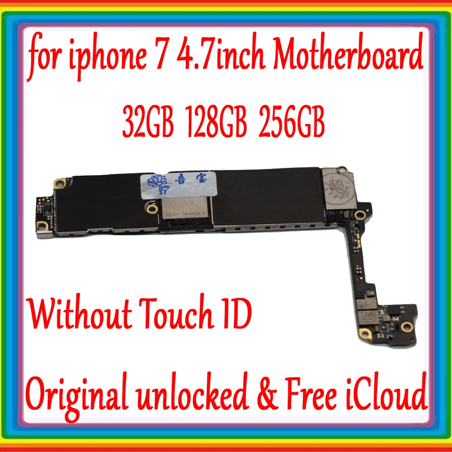 Оригинальная разблокированная материнская плата для iphone 7 с Touch ID/без ID 4 дюймов