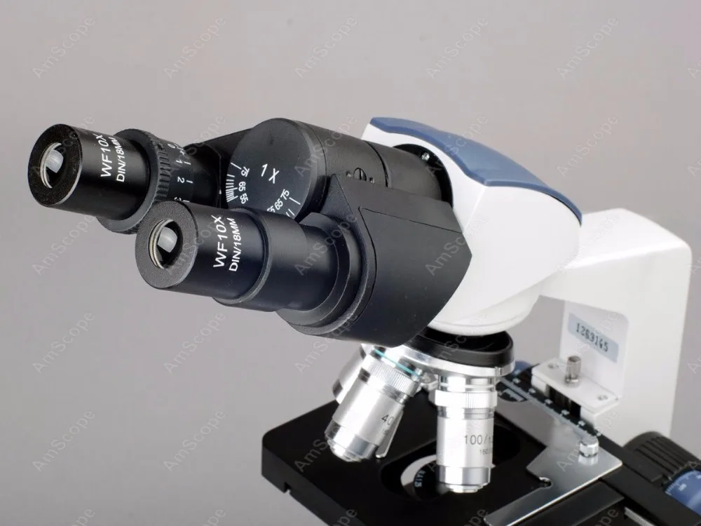Бинокулярный цифровой микроскоп AmScope 40X-2500X