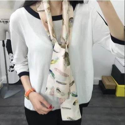 Spring and Summer Women's Small Tie Fashion Wild Band Hair Bag Decorative Straps Practical Printing Accessories | Аксессуары для
