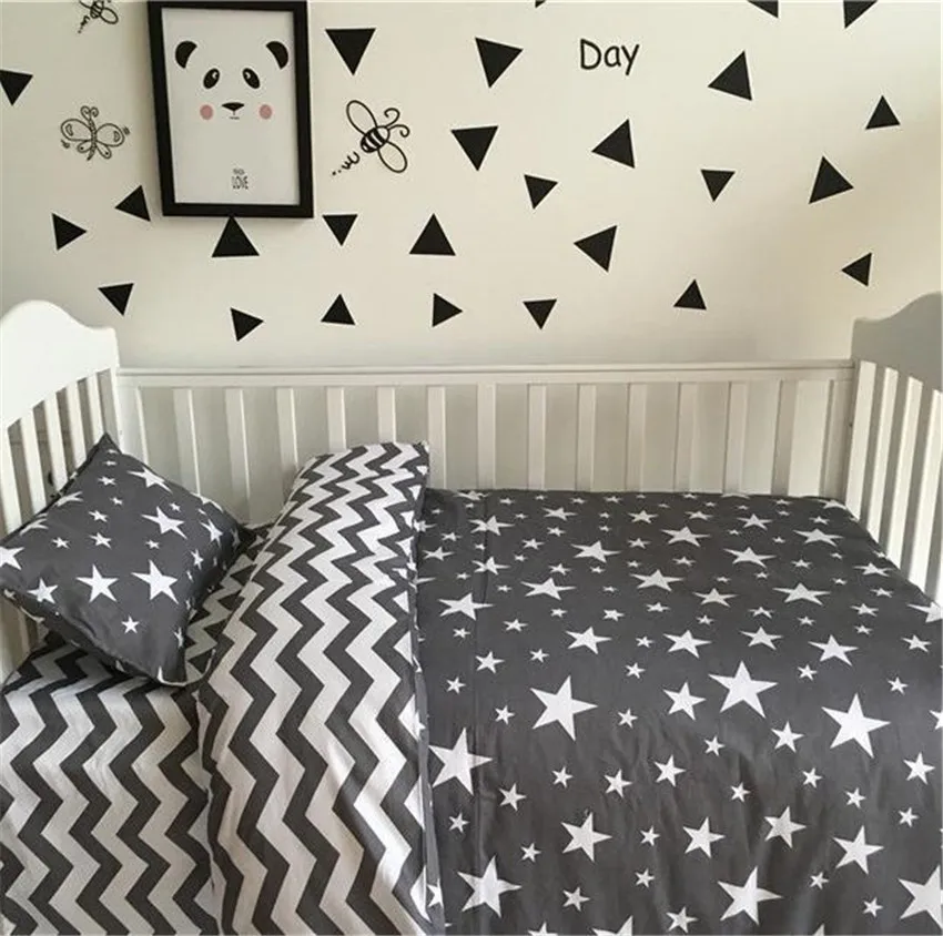 Комплект постельного белья из 3 предметов хлопковый мягкий пастырский с принтом