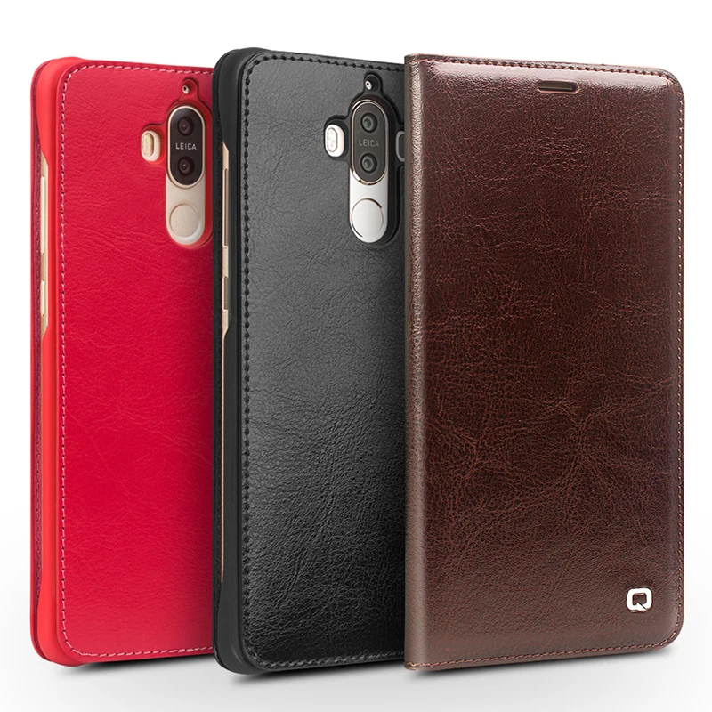 QIALINO чехол из натуральной кожи для Huawei Ascend Mate9 ручной работы флип Mate9pro Роскошный