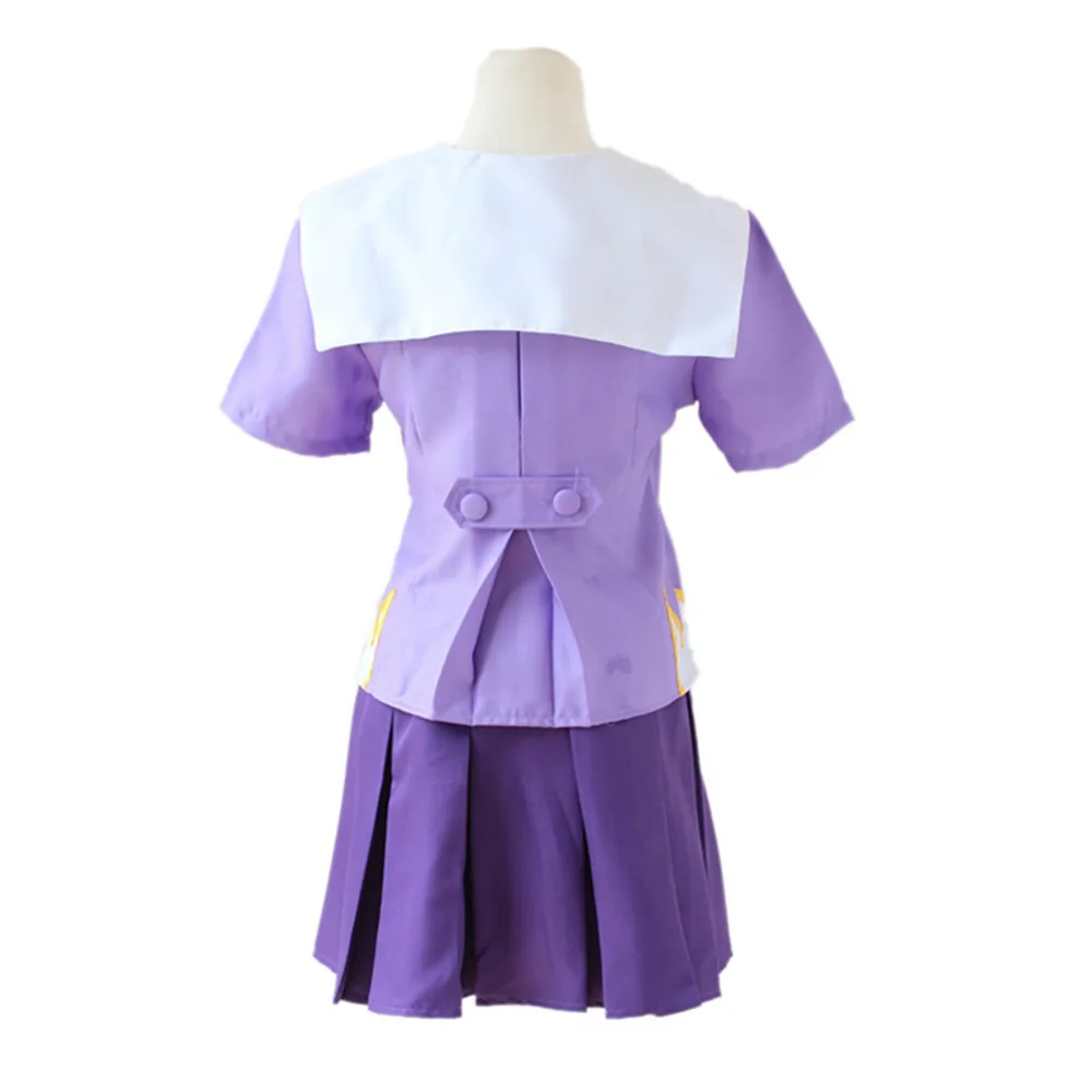 

The Future Diary Gasai Yuno Cosplay Costumes Dress Uniforms Mirai Nikki Suits Women Girls Blue&Purple Tops Skirts Set