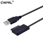 CHIPAL Новый адаптер USB 2,0 для Mini Sata II 7 + 6 13Pin для ноутбука CDDVD ROM преобразователь Slim Line кабель устойчивый стиль