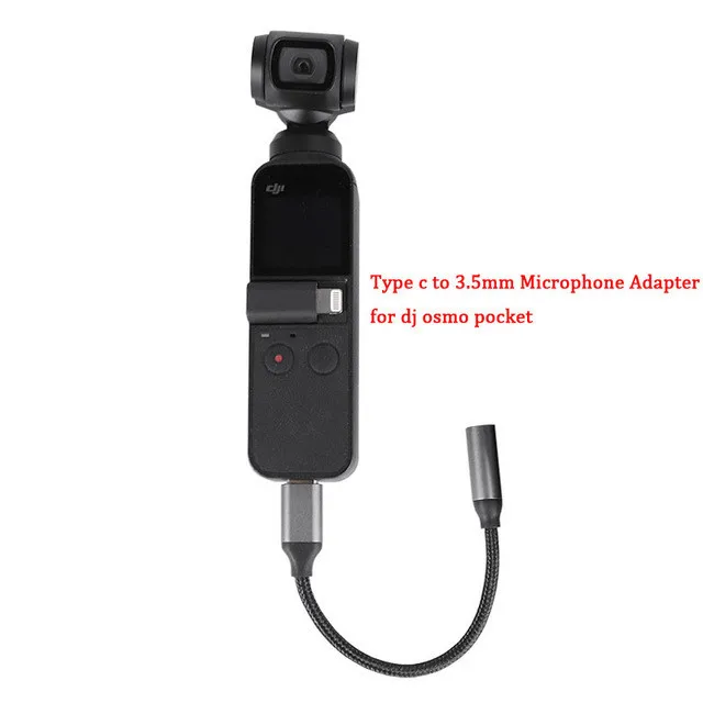 Мини Портативный DJI Осмо карман Тип C до 3 5 мм микрофонный аудио адаптер