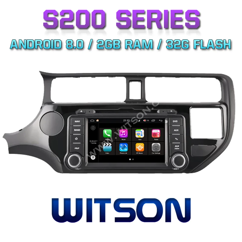 WITSON S200 Android 8 0 Восьмиядерный 32 ГБ флэш-накопитель автомобильный DVD для KIA K3 RIO