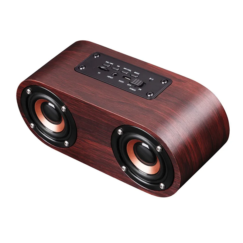 Q8 деревянная Bluetooth/беспроводная акустическая звуковая система 3D стерео музыка