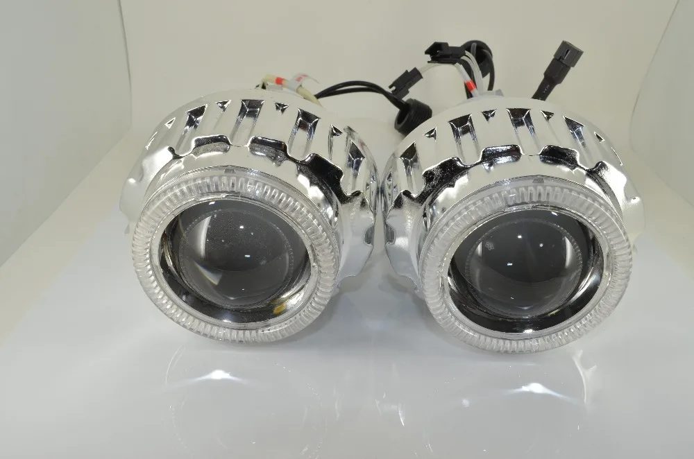 RACBOX 35 Вт 2 8 дюйма HID линзы проектора Bi Xenon светильник LHD H1 H4 H7 6000K Белый CCFL ангельские