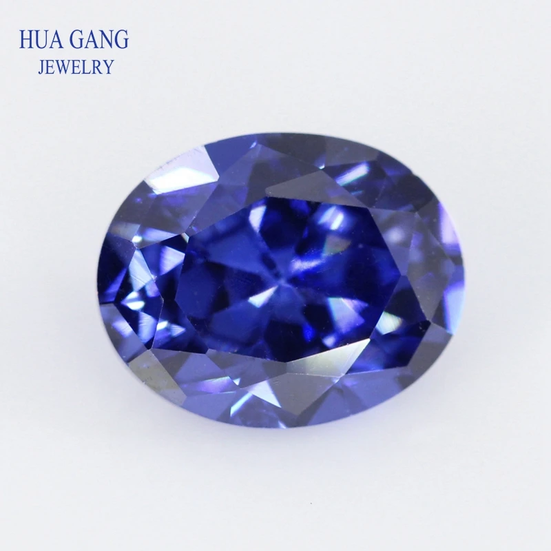 

Size 2x3~15x20mm Oval Shape Cut 5A Tanzan Blue CZ Stone Synthetic Gems Cubic Zirconia For Jewelry Wholesale Free Shipping