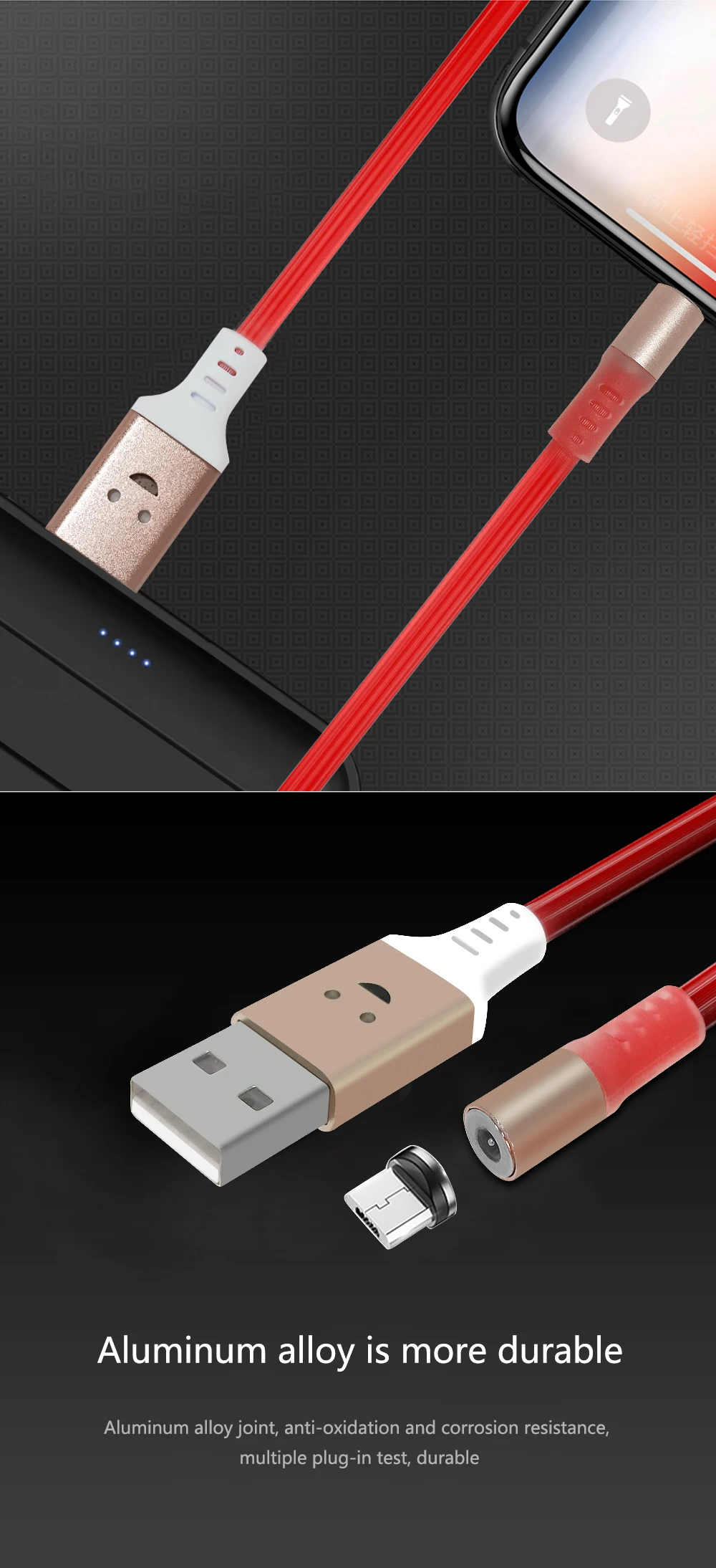 FBYEG Быстрый Магнитный СВЕТОДИОДНЫЙ модуль панели управления usb type C зарядное устройство для зарядки xiaomi магнит Android телефонный кабель Шнур