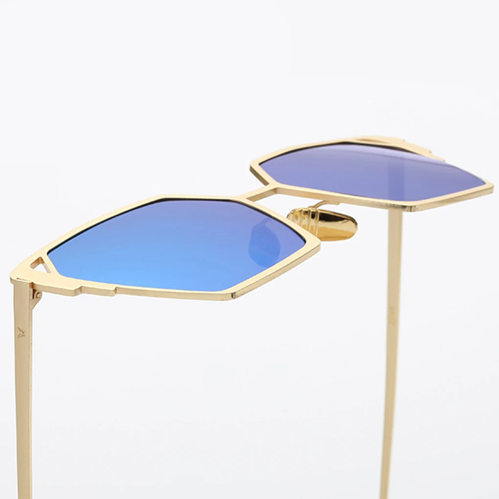 Новый Женские зеркальные из металла Рамки Солнцезащитные очки для женщин