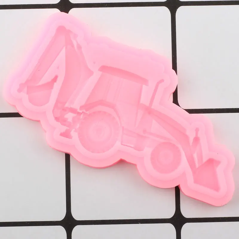3D экскаватор автомобиль силиконовая форма для торта искусственные формы сделай