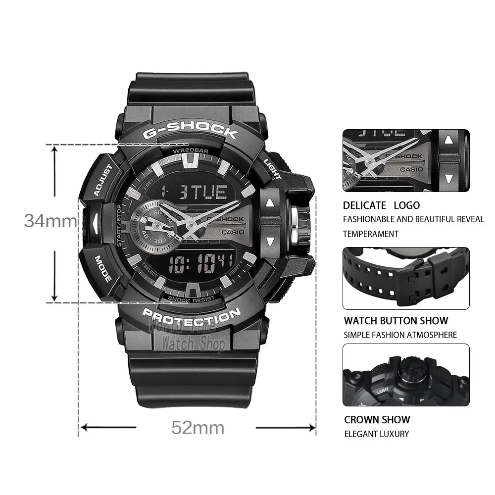 Часы Casio G SHOCK часы мужчин Топ роскошный набор светодиодные военные хронограф relogio