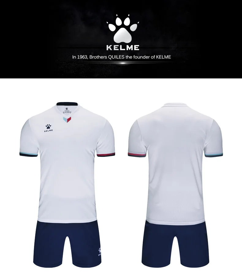 Kelme, Мужская футболка для футбола, тренировочная футболка, набор, заказной дышащий Survete, Мужская футболка, 3891048