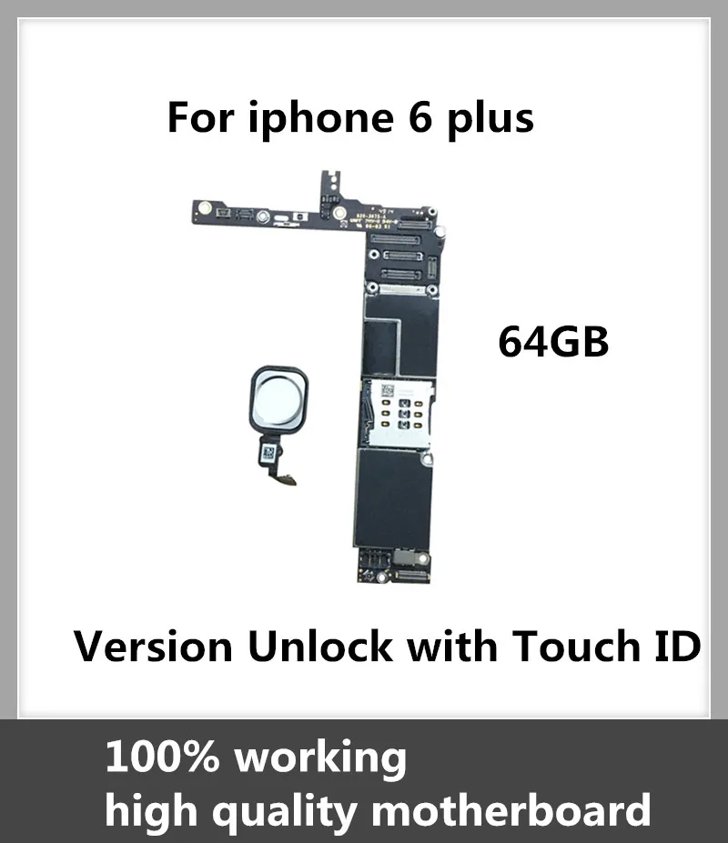 Оригинальная материнская плата на 64 Гб для iPhone 6 Plus 5 дюйма Заводская