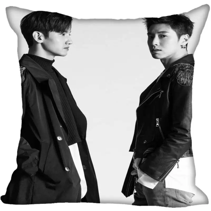 Пользовательский TVXQ! Наволочки с принтом квадратная шелковая наволочка для дома декоративная атласная Наволочка на молнии(одна сторона - Цвет: 12