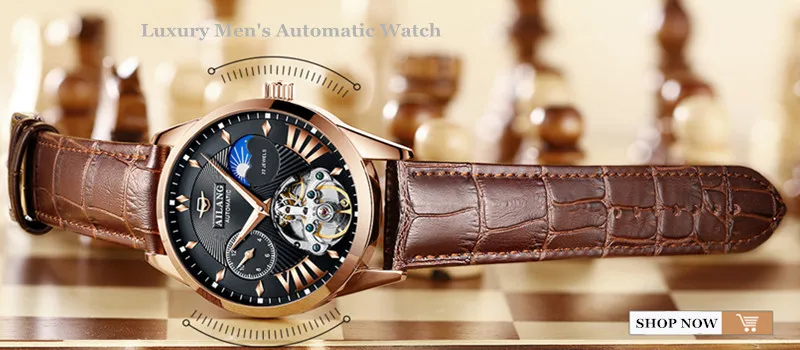AILANG Tourbillon часы мужские часы Топ бренд класса люкс из нержавеющей стали спортивные часы водонепроницаемые автоматические механические часы для мужчин