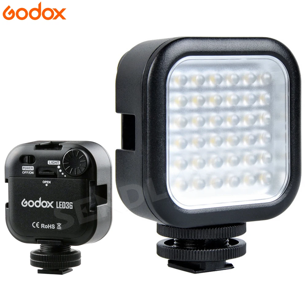 Оригинальный Godox LED 36 видео профессиональный Фотовспышки 5500 ~ 6500 К для DSLR Камера