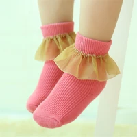 baby socks newborn cotton boys girls lace cute toddler solid color socks