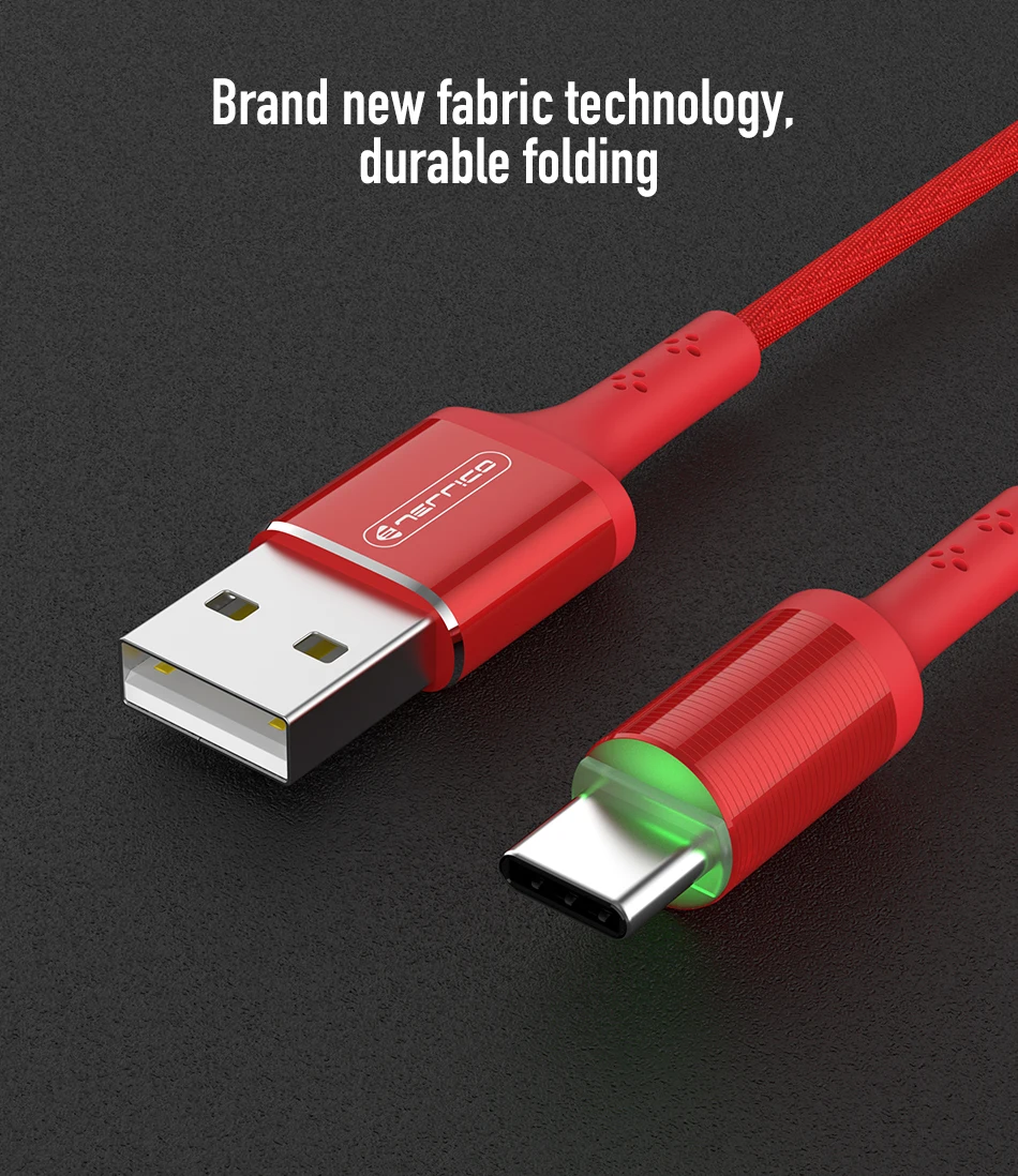Jellico светодиодный usb-кабель типа C для samsung Galaxy S9 USB C кабель type-C кабель для быстрой зарядки для huawei Xiaomi Mi6 шнур
