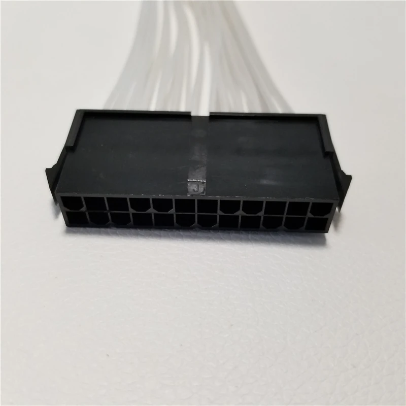 Шасси питания 24Pin ATX материнская плата 24p Серебряный удлинитель Кабель Шнур