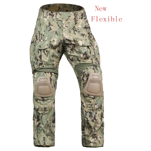 AOR2 Emerson gear G3 боевые брюки с наколенниками стрейч строчка дизайн водостойкие тренировочные брюки страйкбол тактические шестерни брюки - Цвет: AOR2