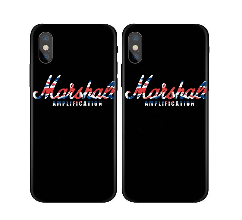 Роскошный комбоусилитель Marshall чехол для iphone X 7 XS XR XSMA 11 11Pro черный чехол для samsung S9 S10 оранжевый цвет Усилитель чехол Крышка - Цвет: 11683