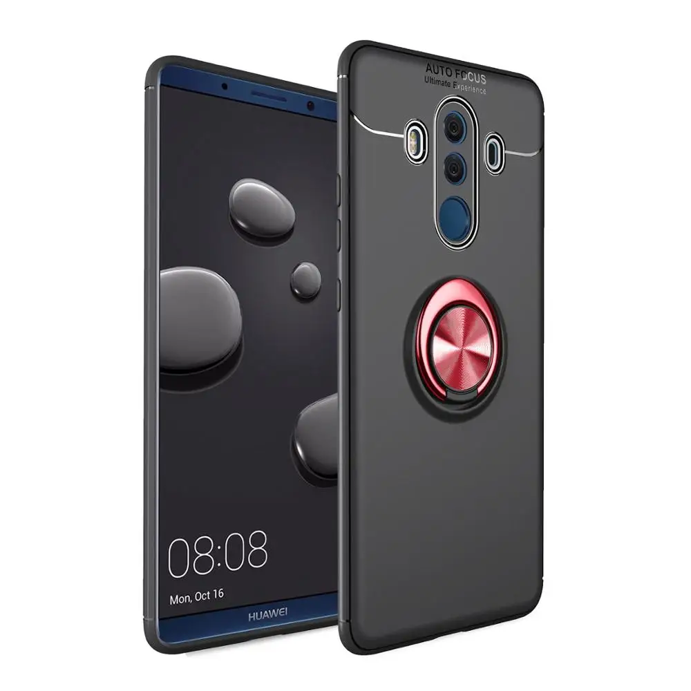 AXBETY для huawei mate 10 Lite/mate 20/P20 Ультра тонкие ТПУ чехлы обложки для huawei mate 10 Pro Чехол с кольцом - Цвет: AP