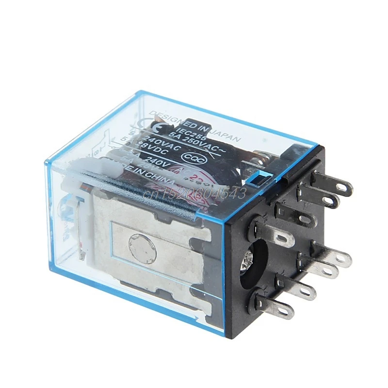 PYF08A 220/240 V AC Bobina реле мощности DPDT MY2NJ 8 Pin с базой Новый R06 оптовая продажа и Прямая