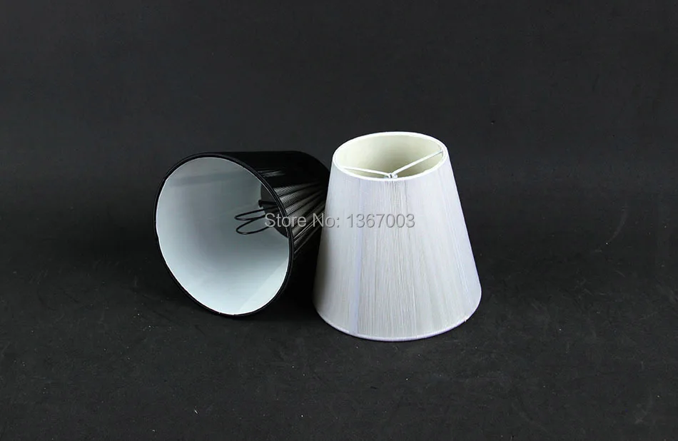 14 см современная черно-белая люстра с абажуром Тяговая линия ткани стены