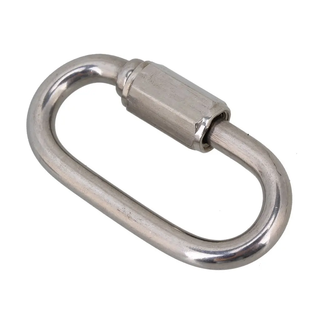 Многофункциональный Карабин из нержавеющей стали 304 Овальный винтовой замок