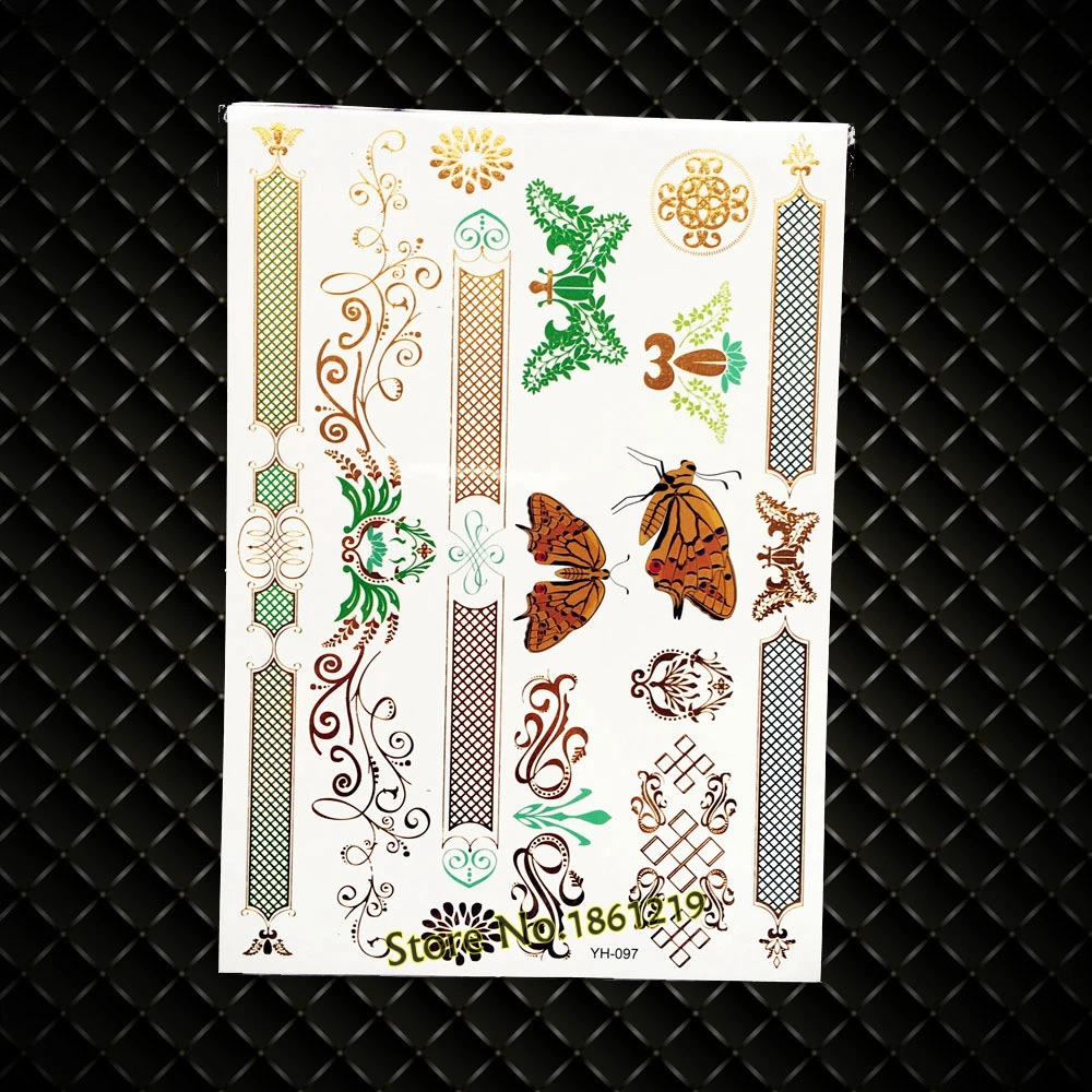 Большой размер боди арт рисунок на руку хна цветы кружева татуировки наклейки