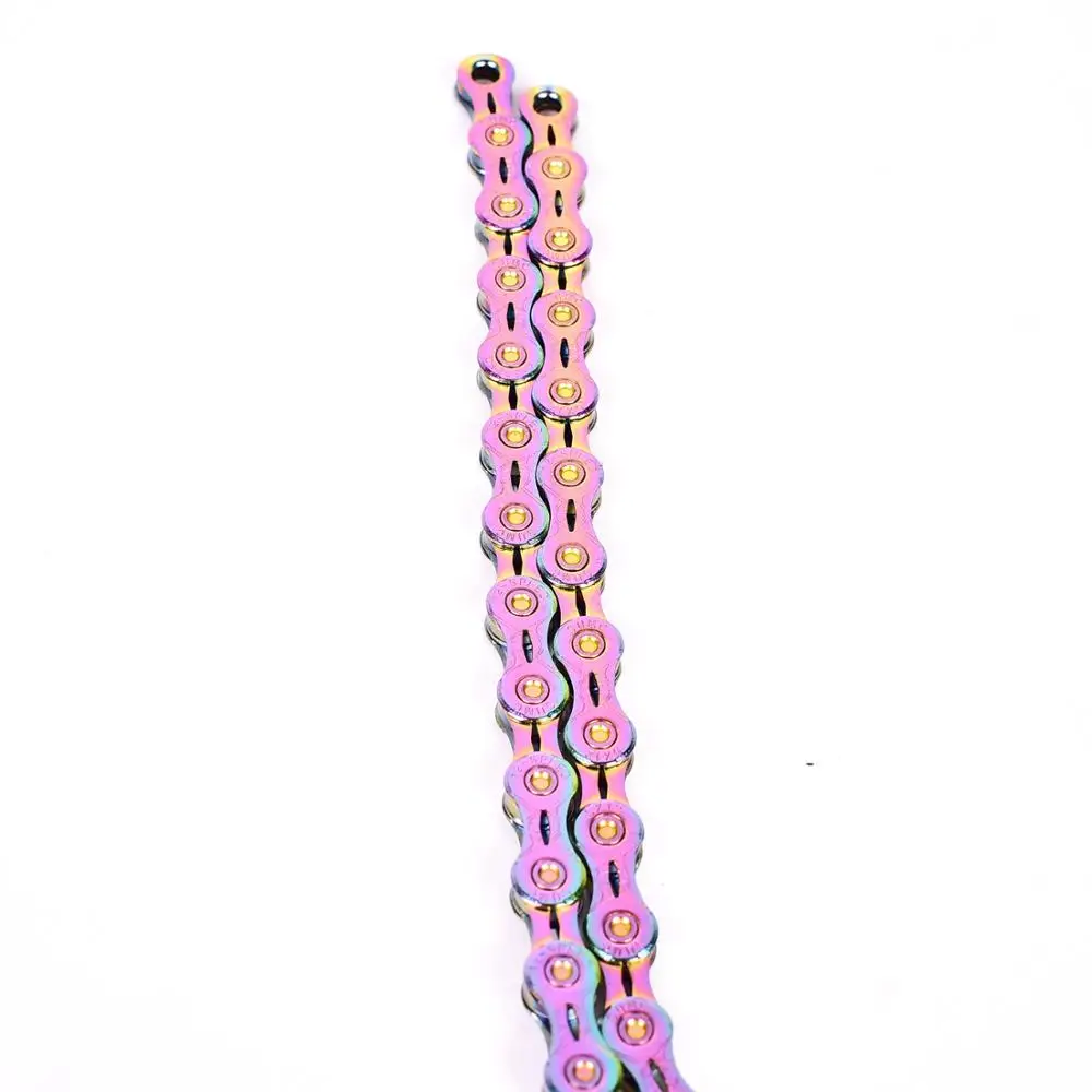 SUMC 9 10 11 12 speed Bicycle Rainbow Chain Colorful MTB Mountain Road Bike Shifting Chain With Missinglink For Shimano Sram