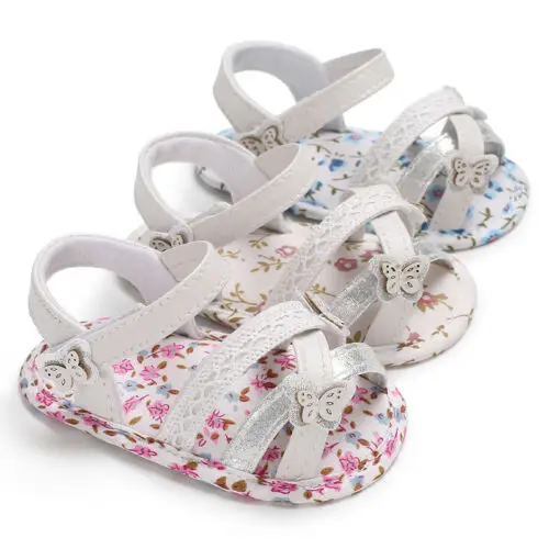 Soft Summer Baby Girl Sandals Toddler Prewalker Sole Kids Crib Newborn Shoes | Мать и ребенок