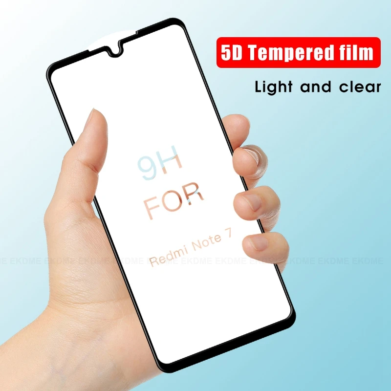Полное закаленное стекло 5D для Xiaomi Mi8 Mi9 SE Mi 9 Explorer Mix3 9H Защитная пленка экрана Redmi 7 6